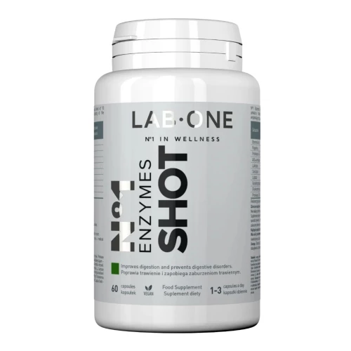 LAB ONE - Enzymes SHOT - 60 kapsułek